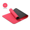 Yoga Mats Double Layers Eco Friendly TPE 1/4 inch Pro Non-Slip Workout  Pilates Floor Exercises Red