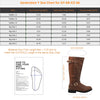 Generation Y Girls' Knee High Riding Boots Elastic Back Zip Close Light Brown