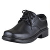 Boys Dress Shoes Lace Up Sleek Oxford Black