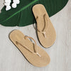 Thong Lightweight Espadrille Flat Flip Flops Beach Sandals
